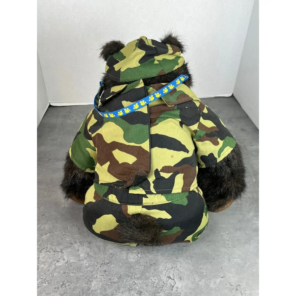 Build-A-Bear Workshop Camo Military Teddy Bear with Sunglasses and‎ Dog Tags